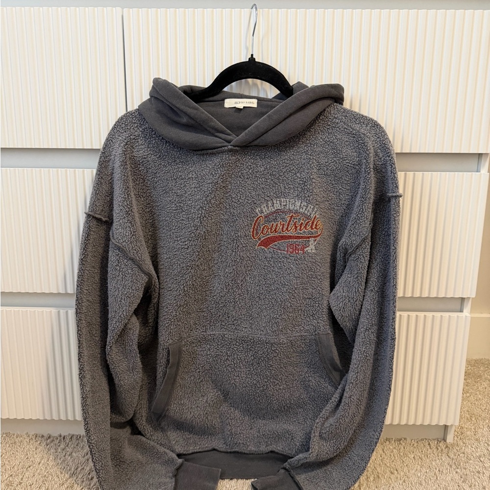 Cozy Gray Hooded Sweatshirt by [Brand]